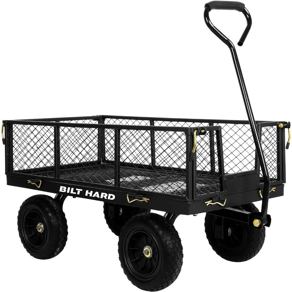 Bilt Hard 400 Lb Flat Free Tire Steel Garden CartPro