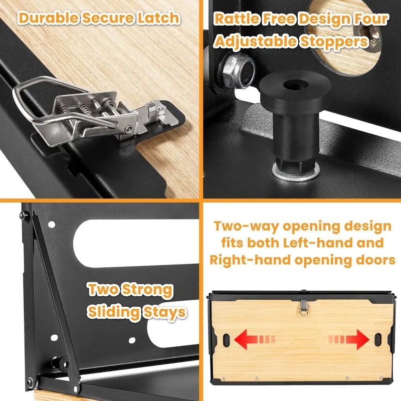 Drop Down Tailgate Table For Jeep Wrangler Rear Door Foldable