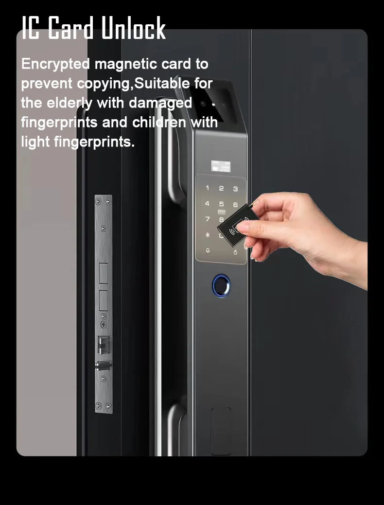 YKESDL 3D Face Recognition Biometric Door Lock With Camera