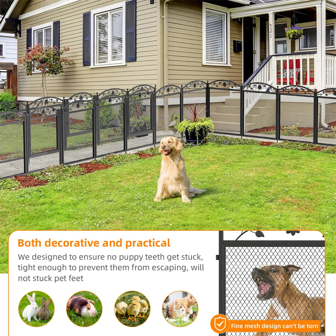 BINGOPAW Heavy Duty Dog Playpen Indoor Outdoor with Waterproof Pad