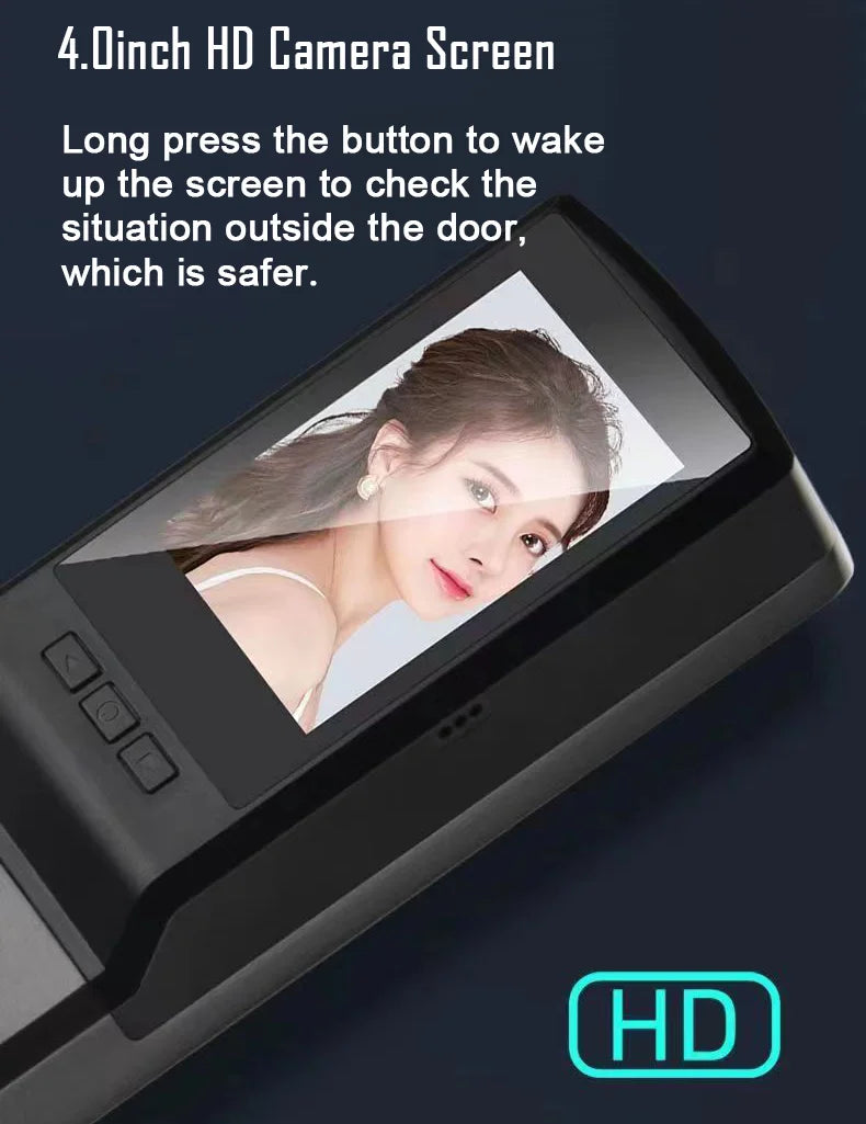 YKESDL 3D Face Recognition Biometric Door Lock With Camera
