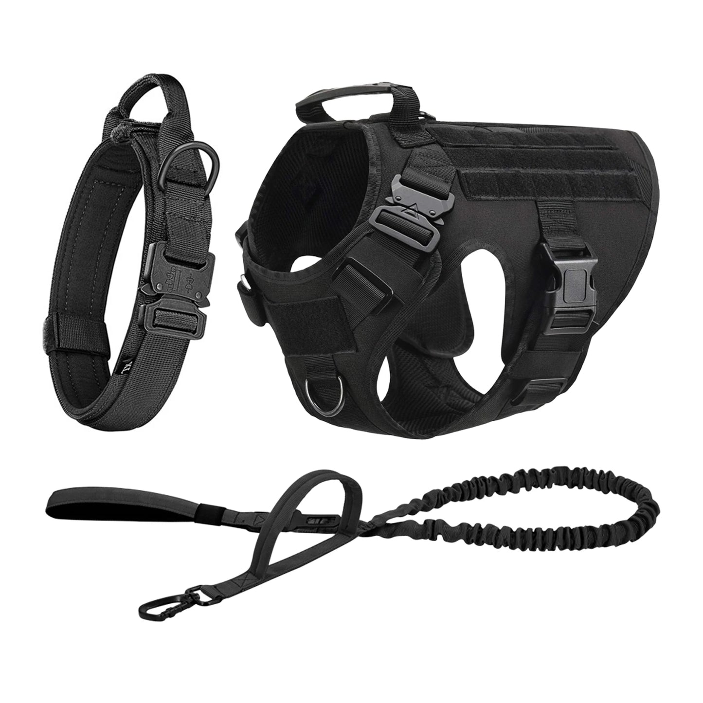 PETRAVEL Tactical Dog Harness Molle Vest With Pouches