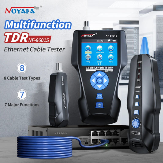 NOYAFA NF-8601S Network Cable Tester With PoE PING And TDR
