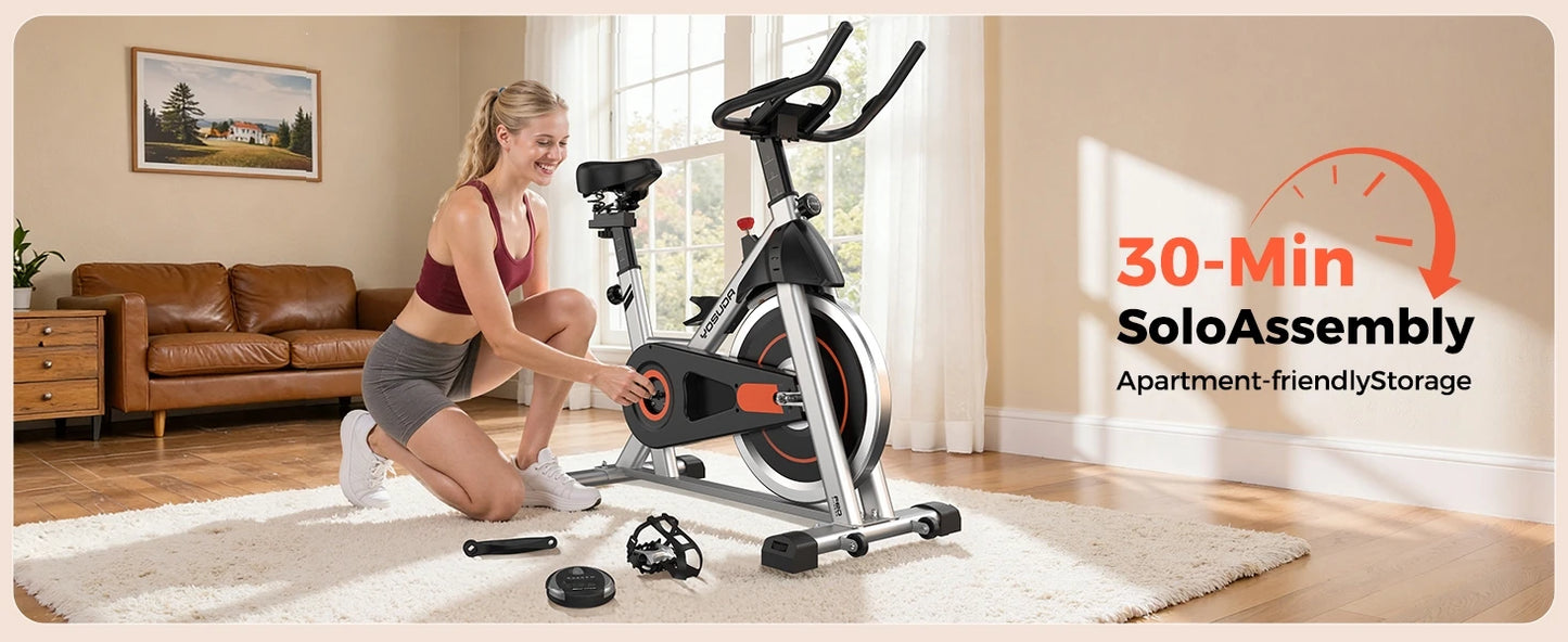 YOSUDA Magnetic Indoor Exercise Bike With App Control