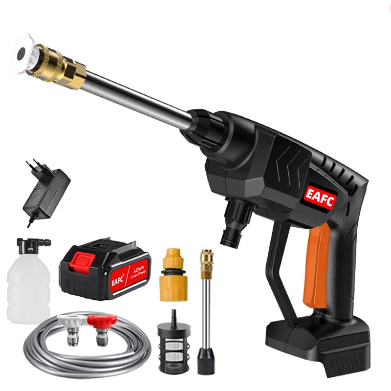 EAFC Cordless 21V High Pressure Car Washer Gun 60 Bar 80Wh