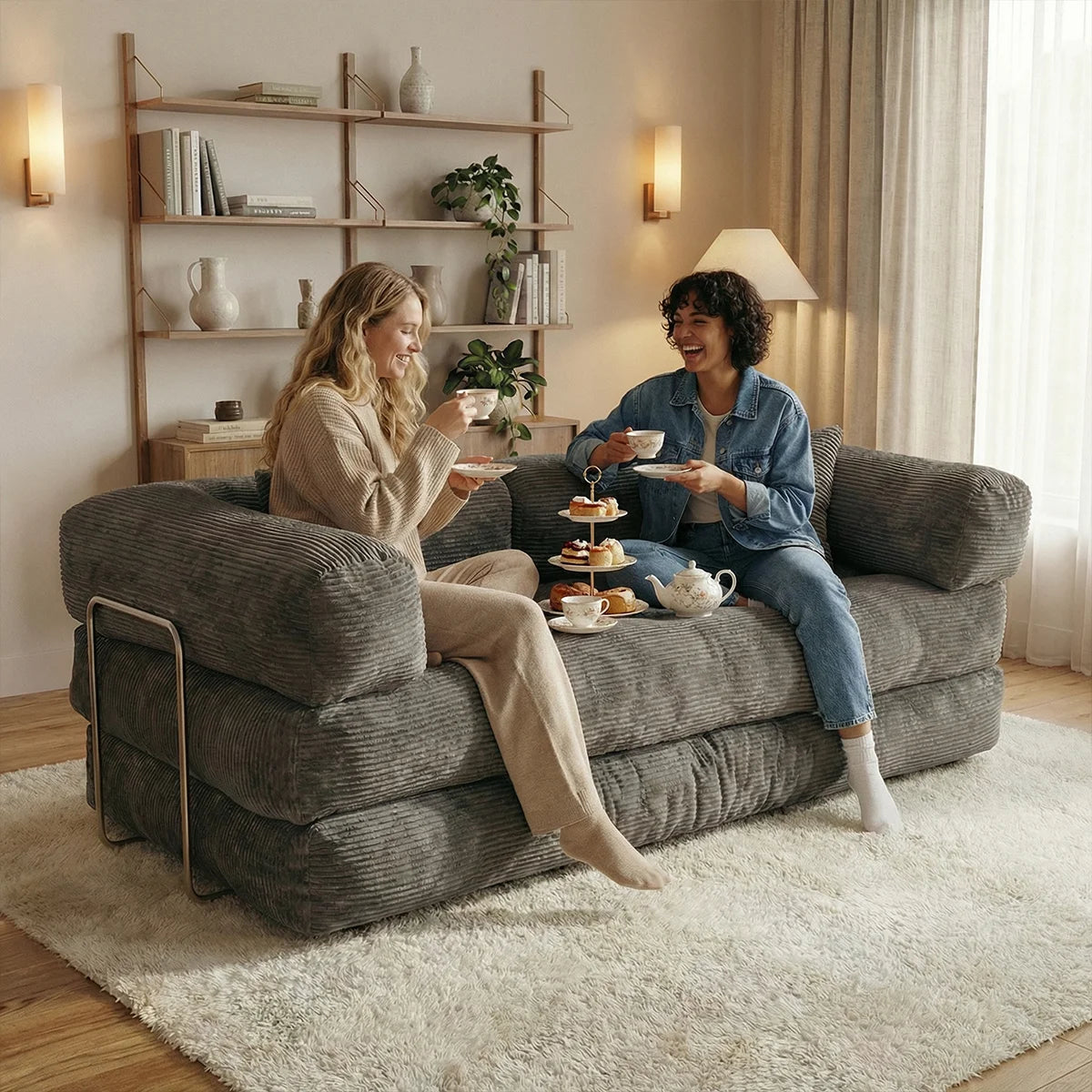YQzyphyna Cozy Cloud Modular Sofa Bed For Living Room