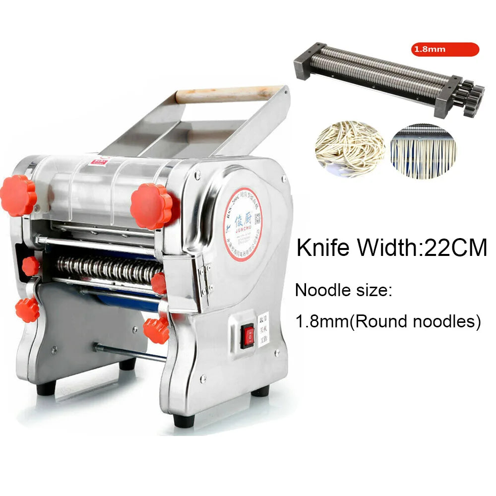 Hign-concerned 550W Electric Pasta Maker Noodle Machine With Dual Knife
