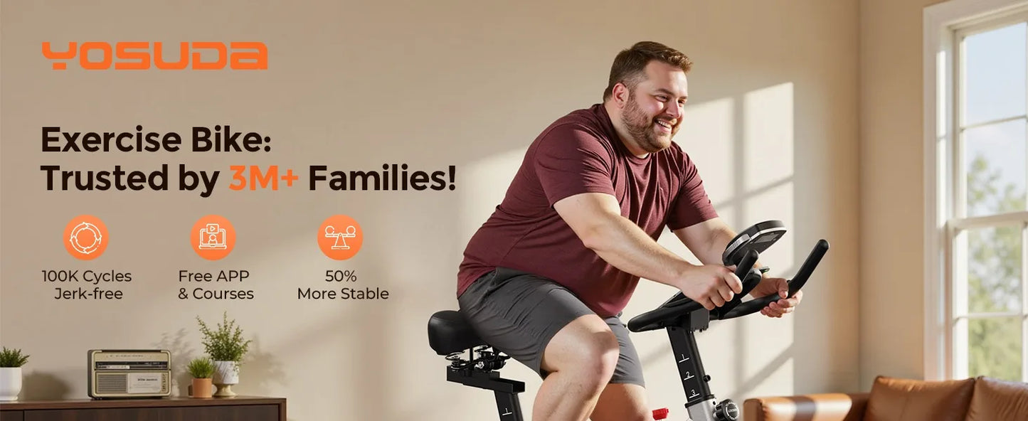 YOSUDA Magnetic Indoor Exercise Bike With App Control