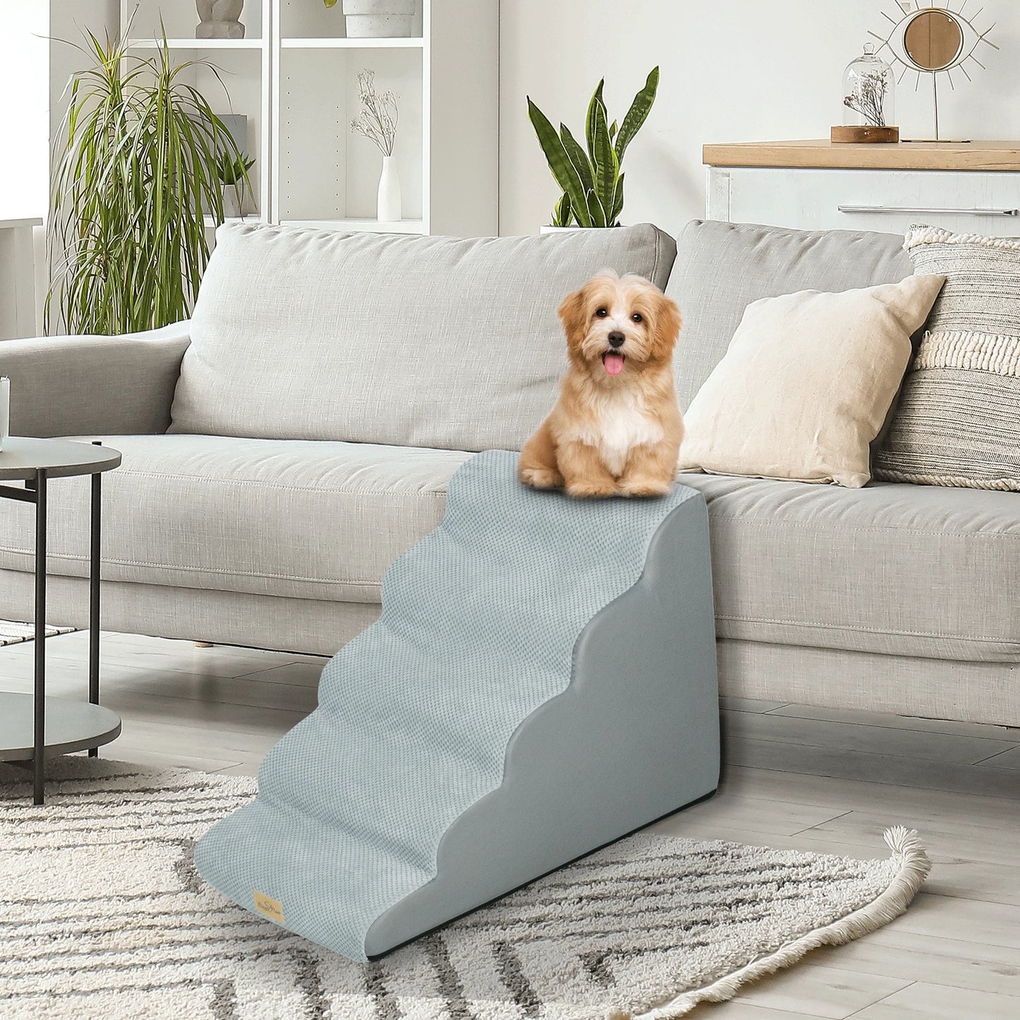 Pet Training Stairs With Removable Cover For Beds And Sofas