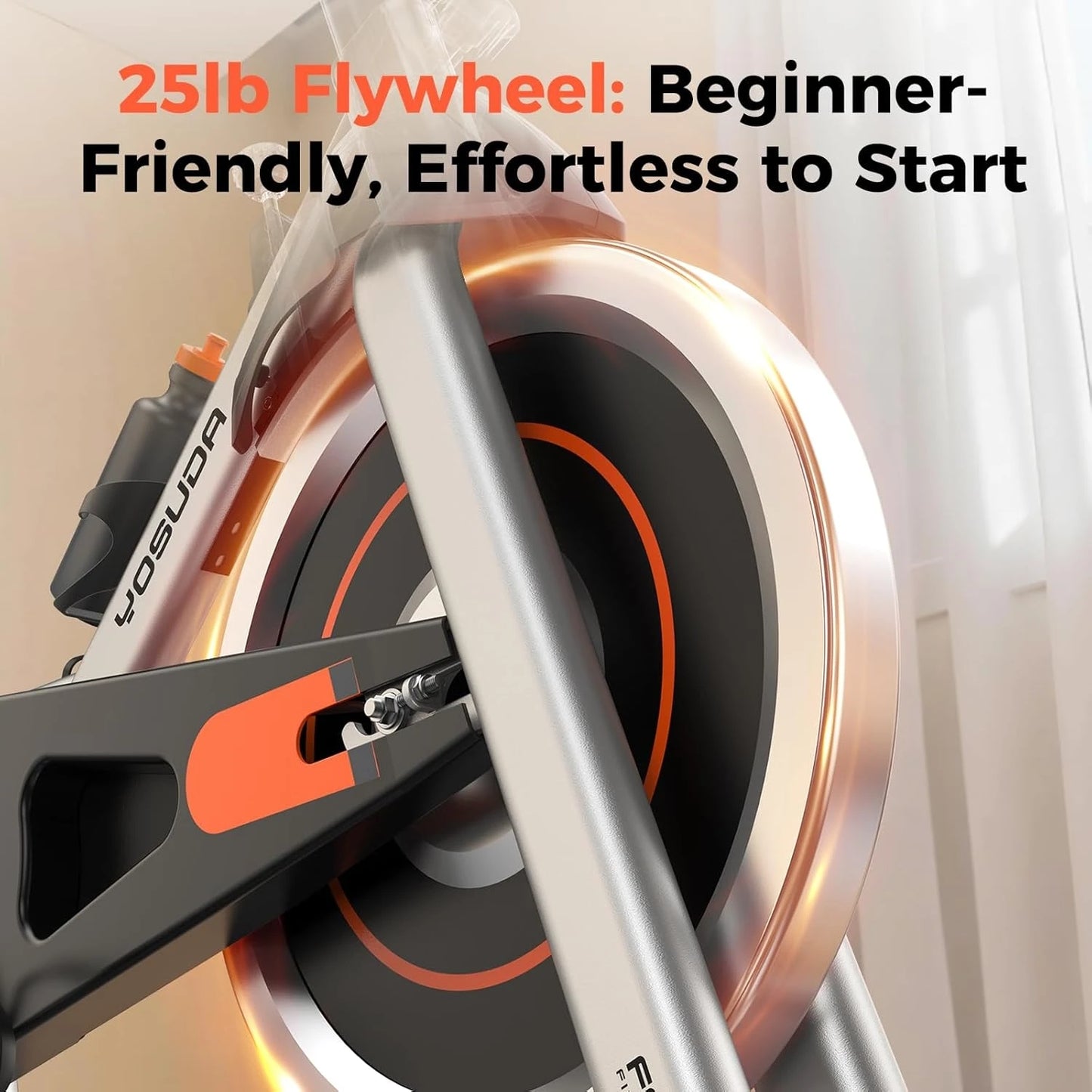 YOSUDA Magnetic Indoor Exercise Bike With App Control