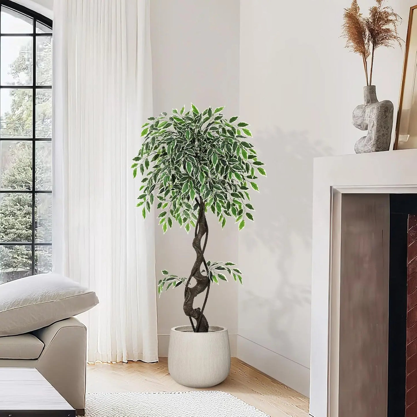 HiMISS Indoor Outdoor Ficus Tree For Home Office Decor