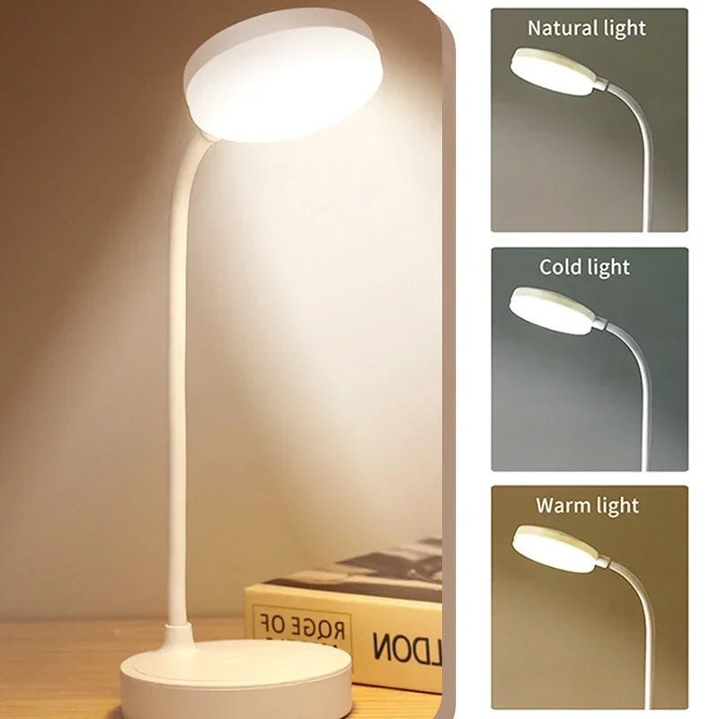 Flexible LED Desk Lamp With USB Power And Level Dimmer