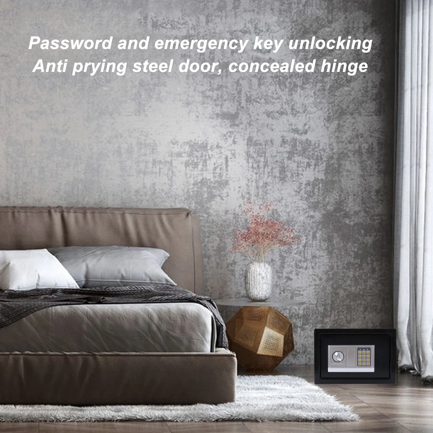 Electronic Safe Box Digital Safe With Password And Key Unlocking
