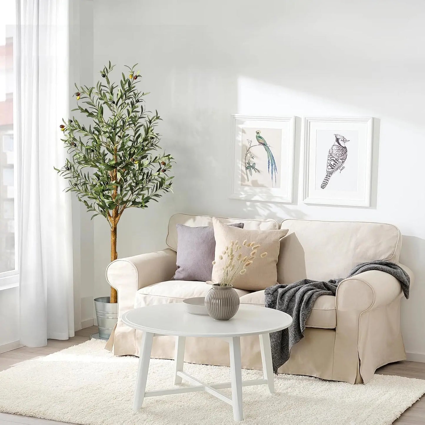 HiMISS Artificial Olive Tree In Pot For Home Room Decor
