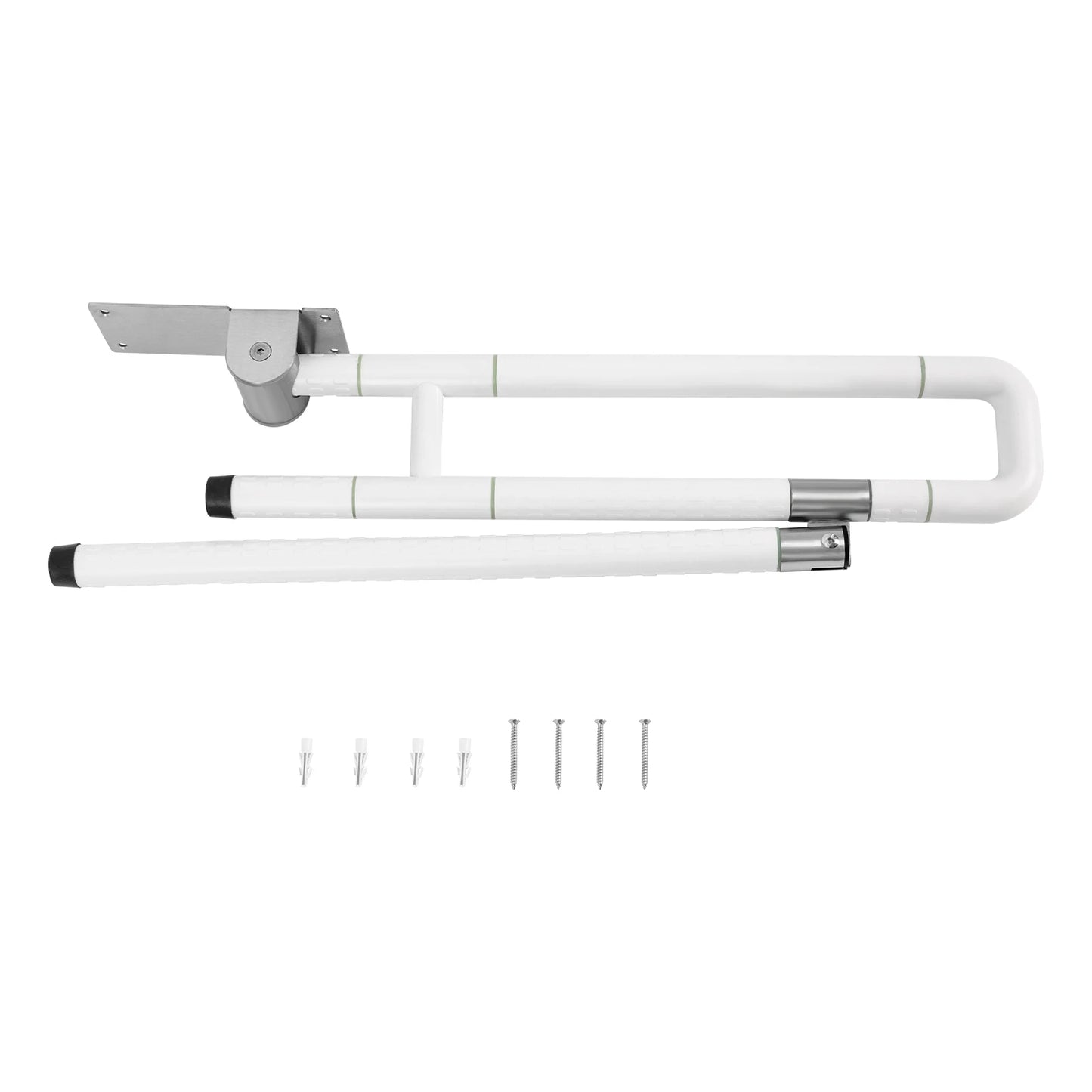 Foldable Bathroom Grab Bar Wall Mount Toilet Aid Handle