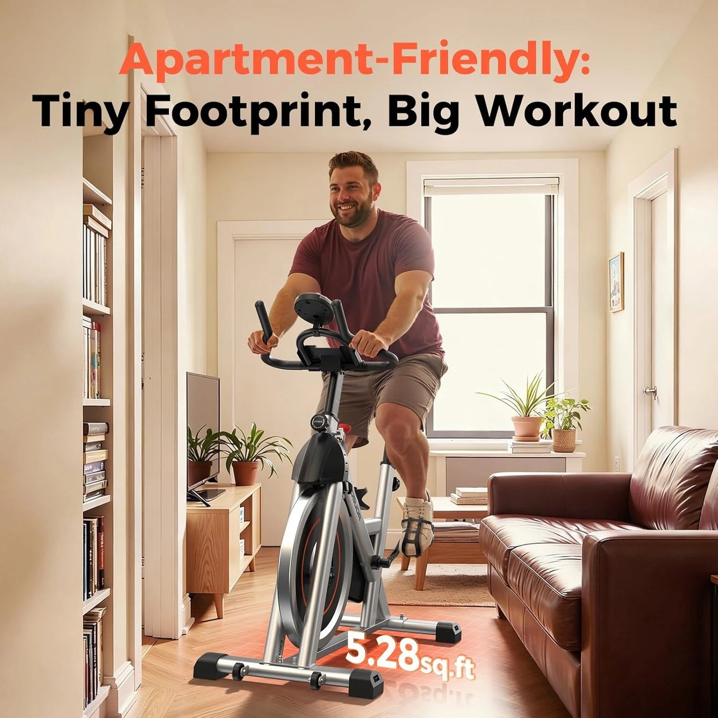 YOSUDA Magnetic Indoor Exercise Bike With App Control