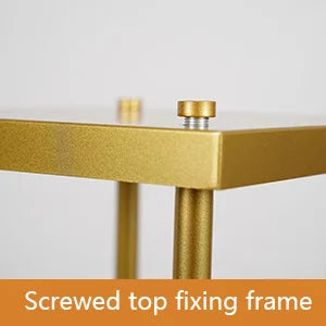 Gold Metal Flower Stand Set for Wedding Decorations and Centerpieces