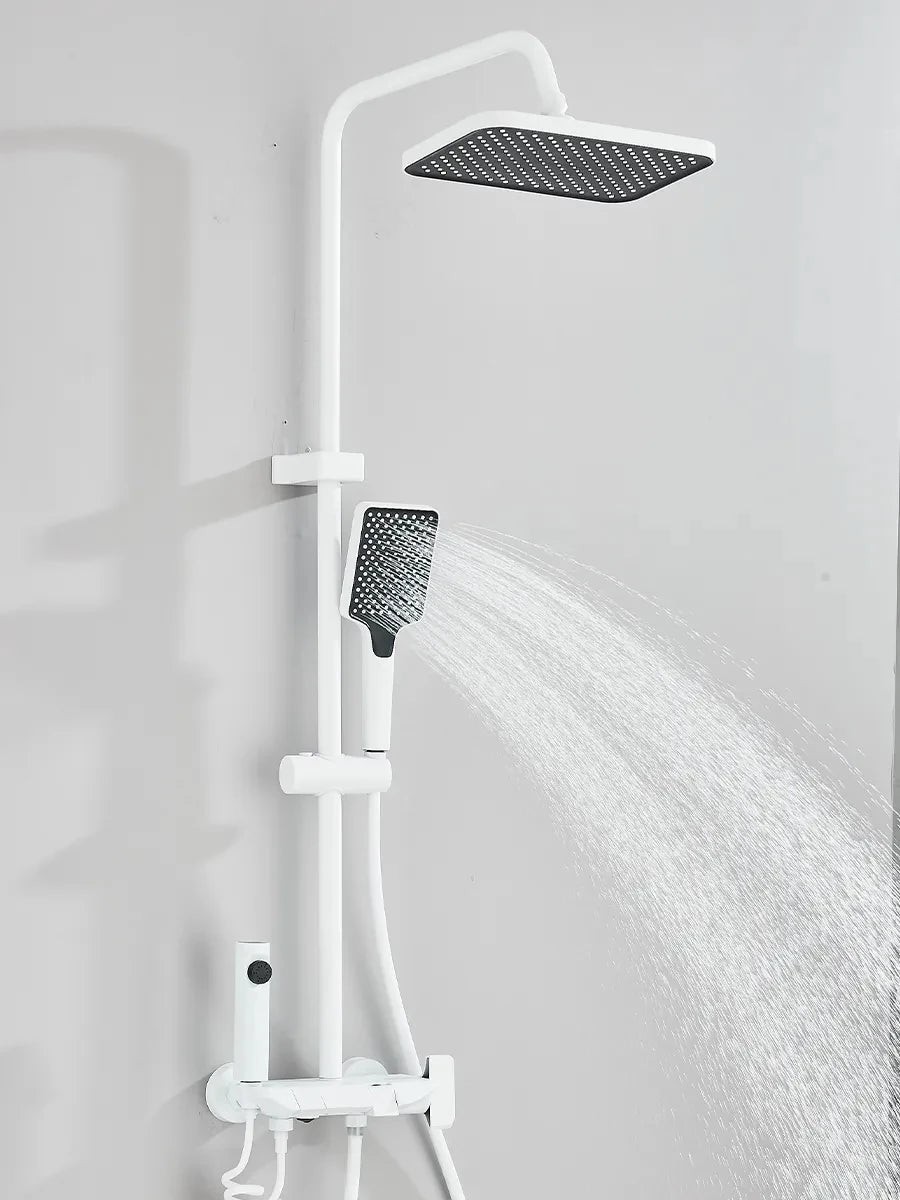 Onyzpily Shower Faucet Set With 4-Way Rainfall System