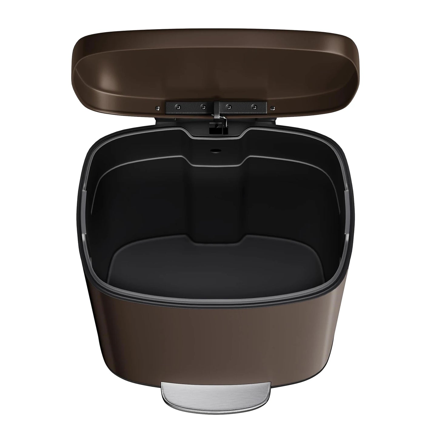 TWISTER.CK Durable Step On Stainless Steel Kitchen Trash Can Set