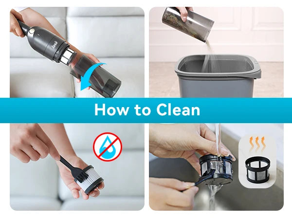 INSE H1 Portable Car Vacuum Cleaner With Two Modes, Wireless