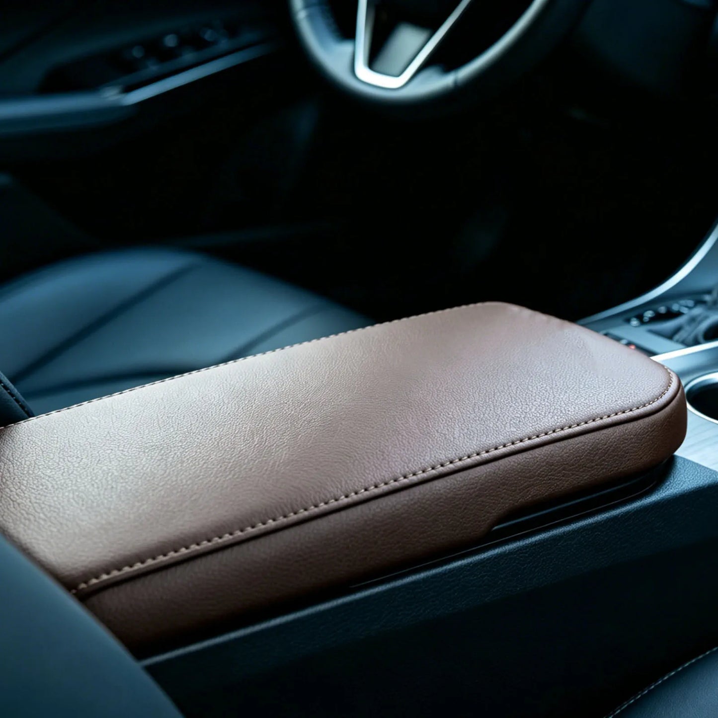 Leather Console Lid Armrest and Door Panel Cover for Avalon