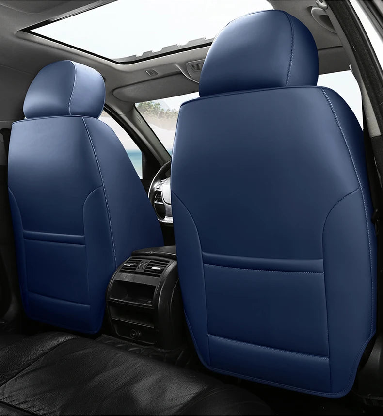 Universal Car Seat Covers Durable Synthetic Leather Front And Rear