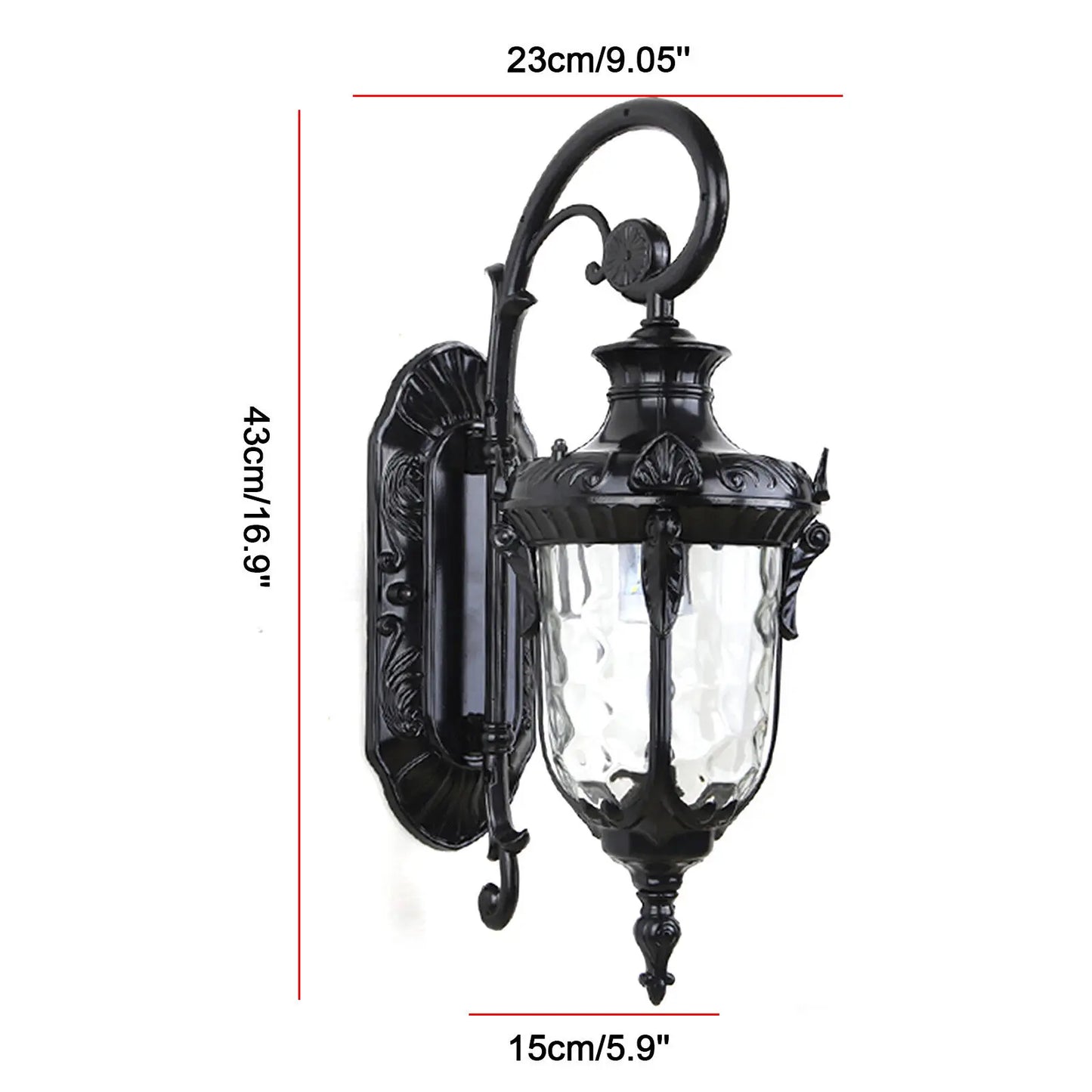 LOYALHEARTD Outdoor Wall Light Fixture LED Waterproof Sconce