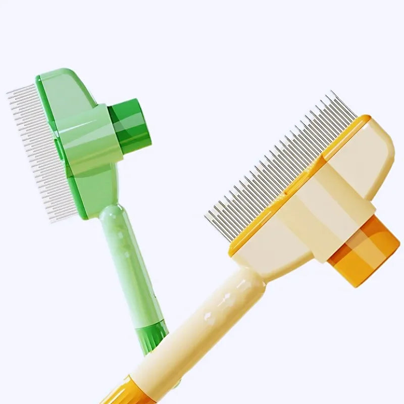 Self-Cleaning Dog Comb And Cat Brush For Gentle Grooming
