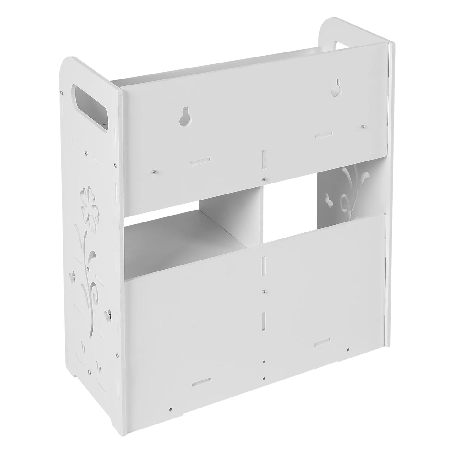 Wall Mounted Cabinet With 2 Drawers Bathroom Organizer