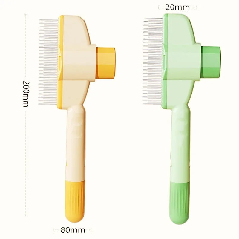 Self-Cleaning Dog Comb And Cat Brush For Gentle Grooming